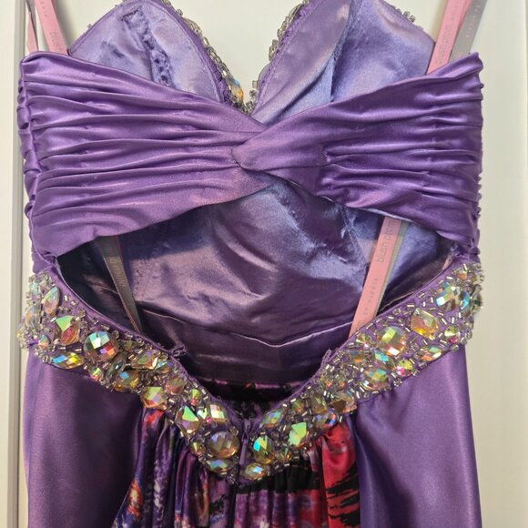 stunning purple beaded/jeweled detailed gown by BLUSH Prom by Alexia - Picture 7 of 15